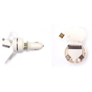 3 in 1 Round Retractable Cable